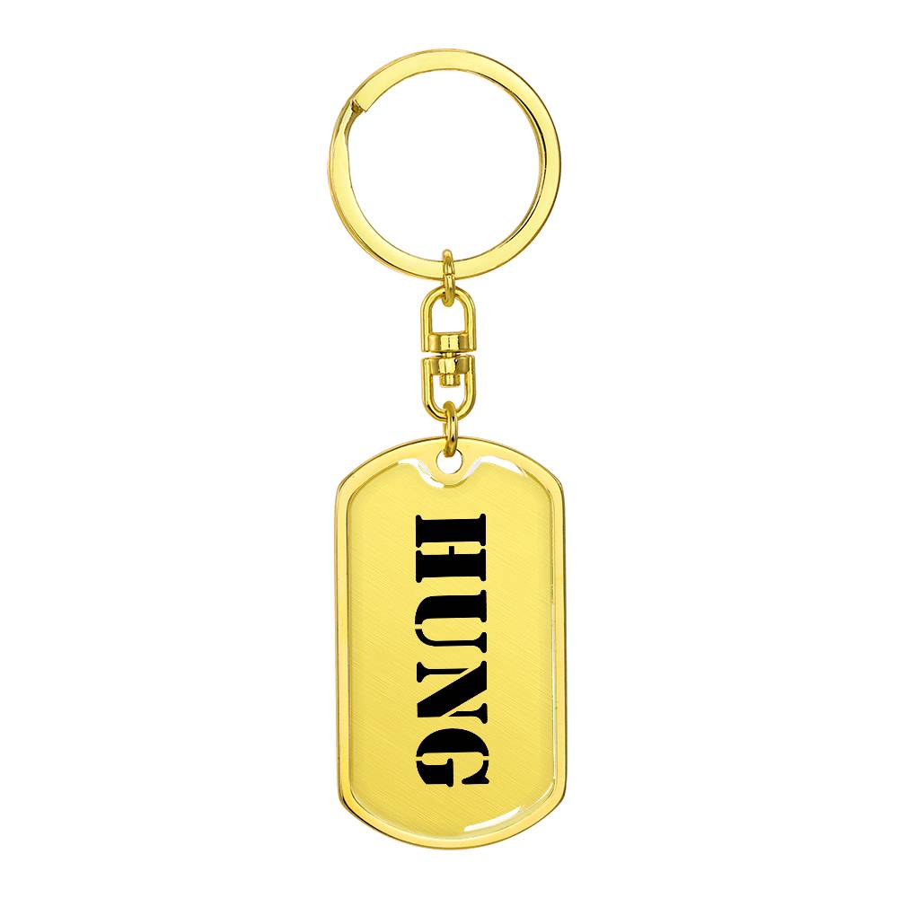 Hung - Luxury Dog Tag Keychain