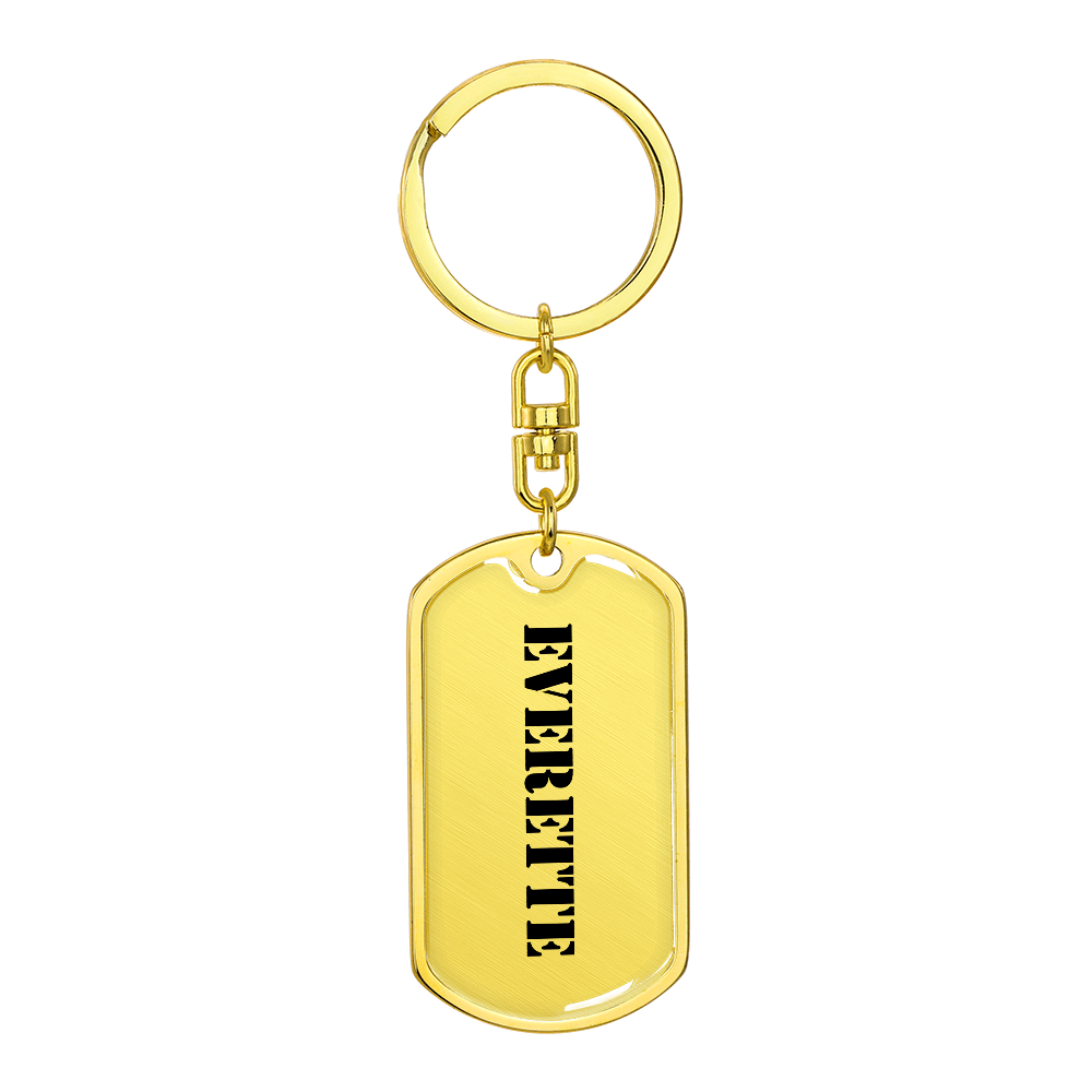 Everette - Luxury Dog Tag Keychain