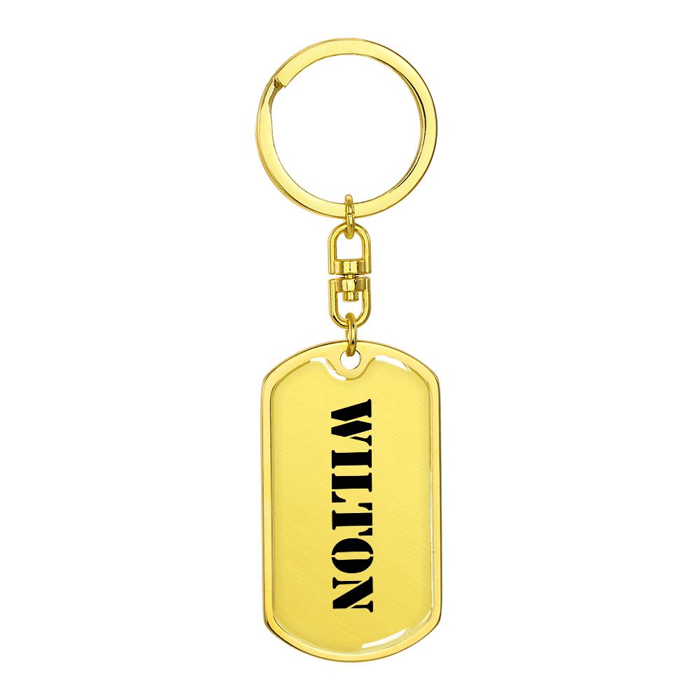 Wilton - Luxury Dog Tag Keychain