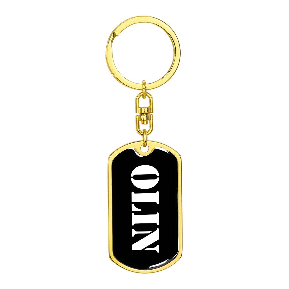 Olin v3 - Luxury Dog Tag Keychain