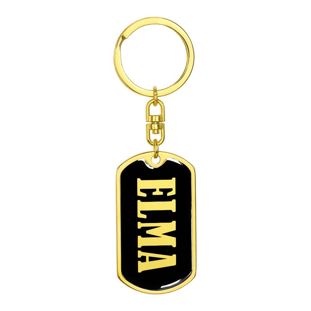 Elma v02 - Luxury Dog Tag Keychain