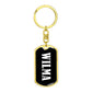 Wilma v01w - Luxury Dog Tag Keychain