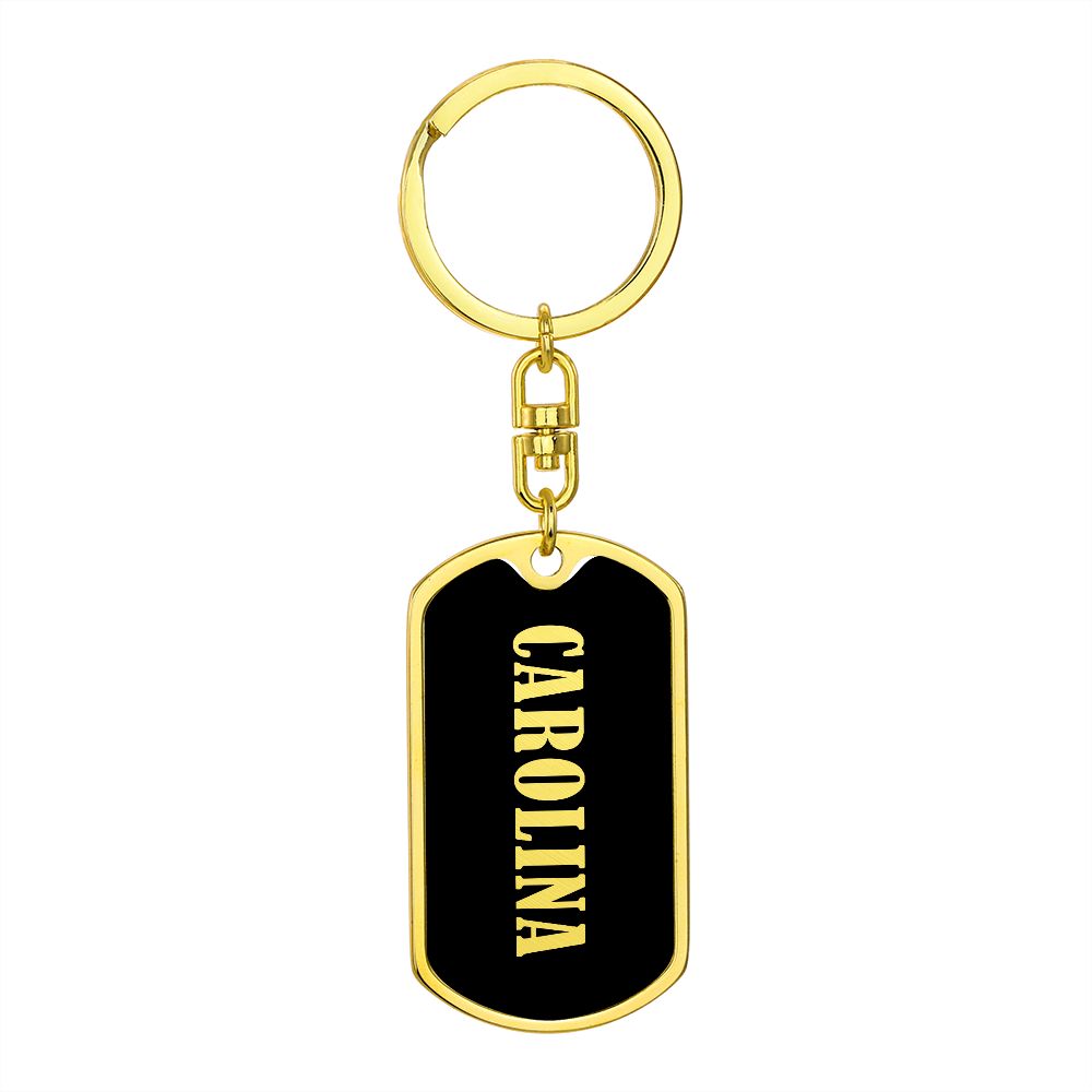 Carolina v02 - Luxury Dog Tag Keychain