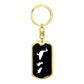 Mama Duck With 2 Ducklings v3 - Luxury Dog Tag Keychain