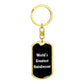 World's Greatest Hairdresser v3 - Luxury Dog Tag Keychain