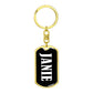Janie v01w - Luxury Dog Tag Keychain