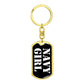 Navy Girl v3 - Luxury Dog Tag Keychain