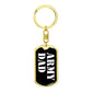 Army Dad v3 - Luxury Dog Tag Keychain