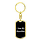 Love My Abyssinian v3 - Luxury Dog Tag Keychain