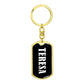Teresa v01w - Luxury Dog Tag Keychain