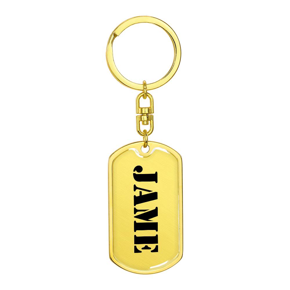 Jame - Luxury Dog Tag Keychain