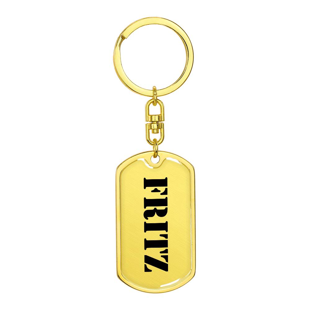 Fritz - Luxury Dog Tag Keychain