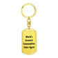 World's Greatest Commodities Sales Agent - Luxury Dog Tag Keychain