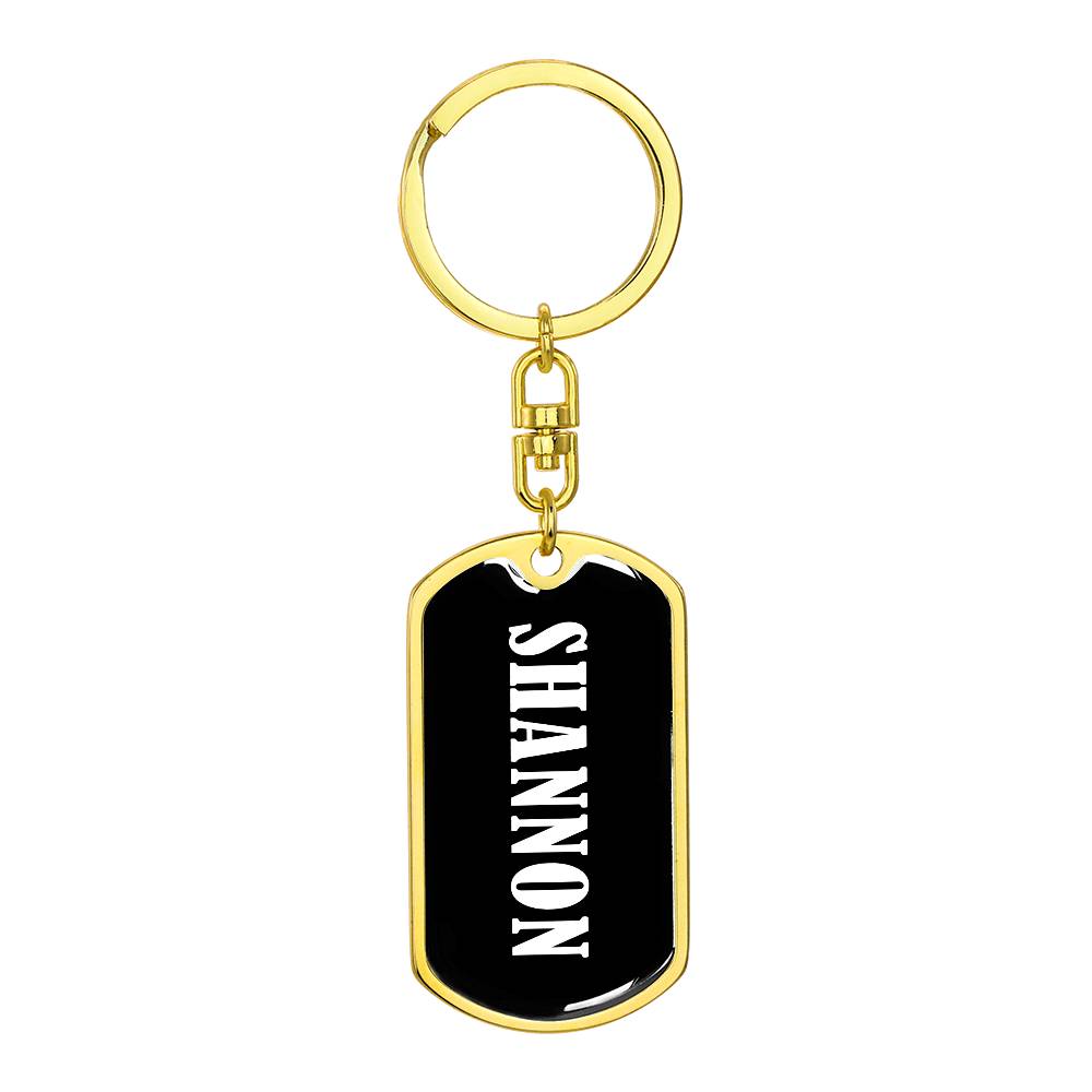 Shannon v01w - Luxury Dog Tag Keychain
