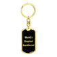 World's Greatest Hairdresser v2 - Luxury Dog Tag Keychain