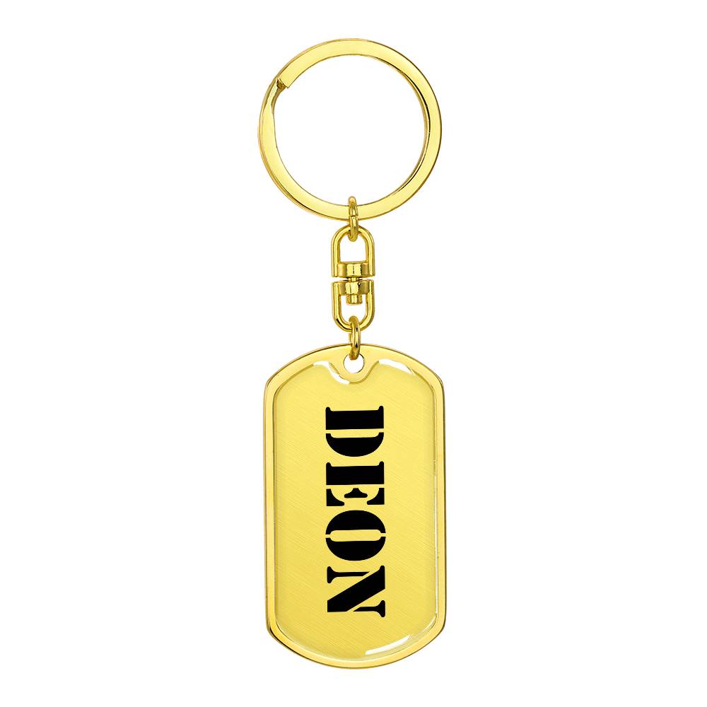 Deon - Luxury Dog Tag Keychain