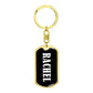 Rachel v01w - Luxury Dog Tag Keychain