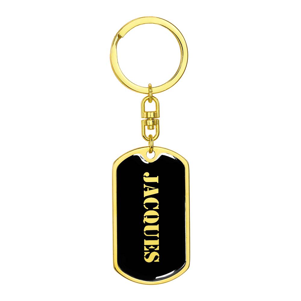 Jacques v2 - Luxury Dog Tag Keychain