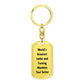 World's Greatest Lathe and Turning Machine Tool Setter - Luxury Dog Tag Keychain