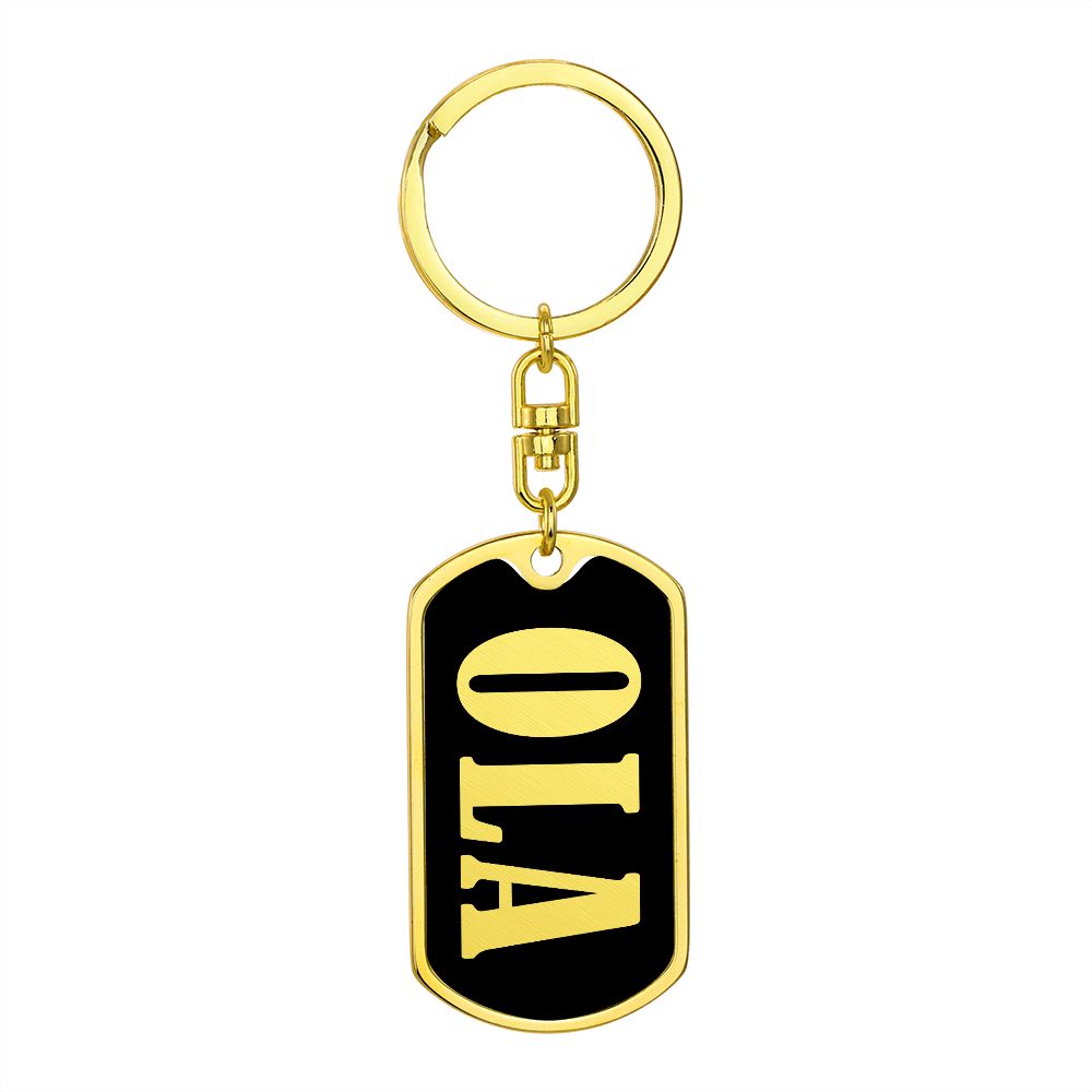 Ola v02 - Luxury Dog Tag Keychain