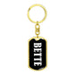 Bette v03 - Luxury Dog Tag Keychain