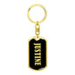 Justine v02 - Luxury Dog Tag Keychain