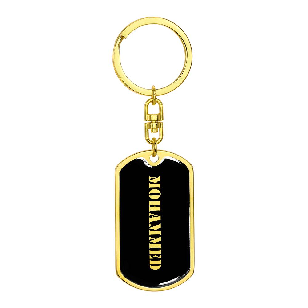 Mohammed v2 - Luxury Dog Tag Keychain