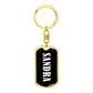Sandra v01w - Luxury Dog Tag Keychain