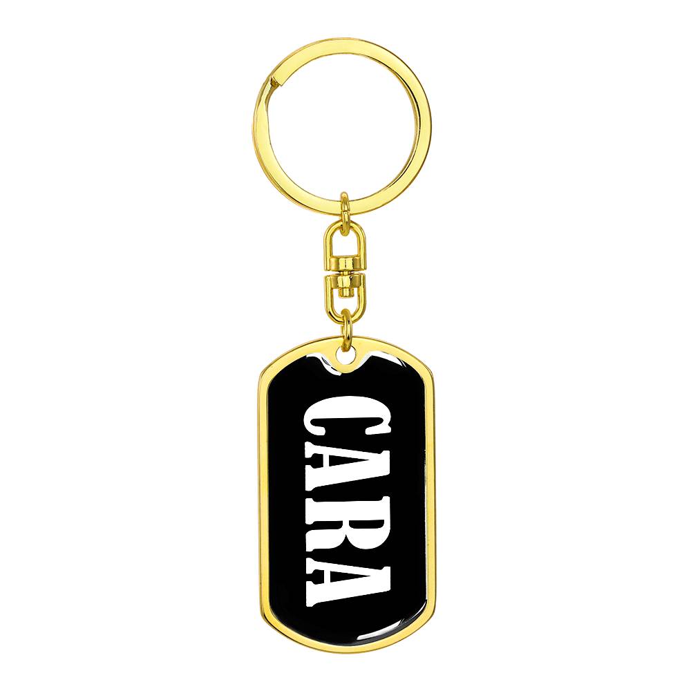 Cara v03 - Luxury Dog Tag Keychain