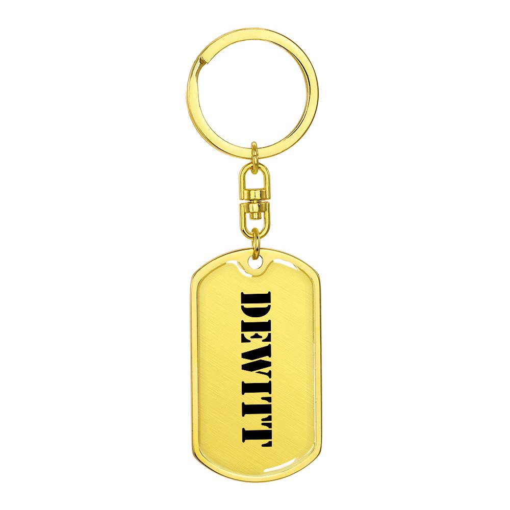 Dewitt - Luxury Dog Tag Keychain