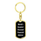 World's Greatest Personal Financial Advisor v3 - Luxury Dog Tag Keychain