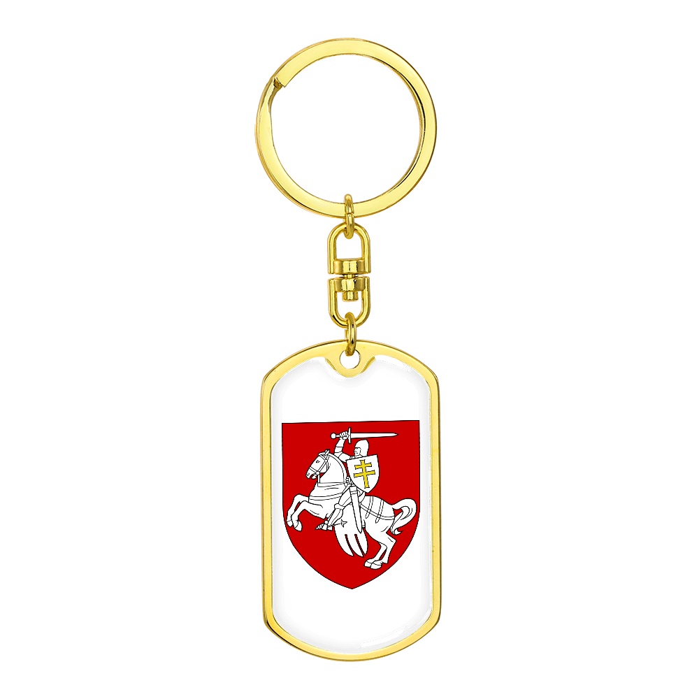 Pahonia (Belarus) v2 - Luxury Dog Tag Keychain