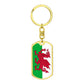Welsh Flag - Luxury Dog Tag Keychain