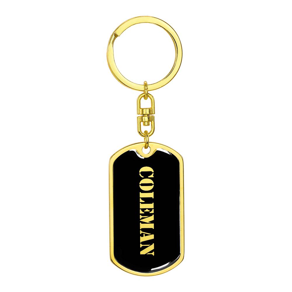 Coleman v2 - Luxury Dog Tag Keychain