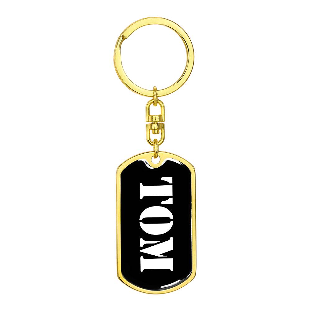 Tom v2 - Luxury Dog Tag Keychain