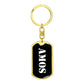 Amos v2 - Luxury Dog Tag Keychain