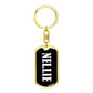 Nellie v01w - Luxury Dog Tag Keychain