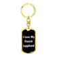 Love My Finnish Lapphund v6 - Luxury Dog Tag Keychain