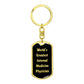 World's Greatest Internal Medicine Physician v2 - Luxury Dog Tag Keychain