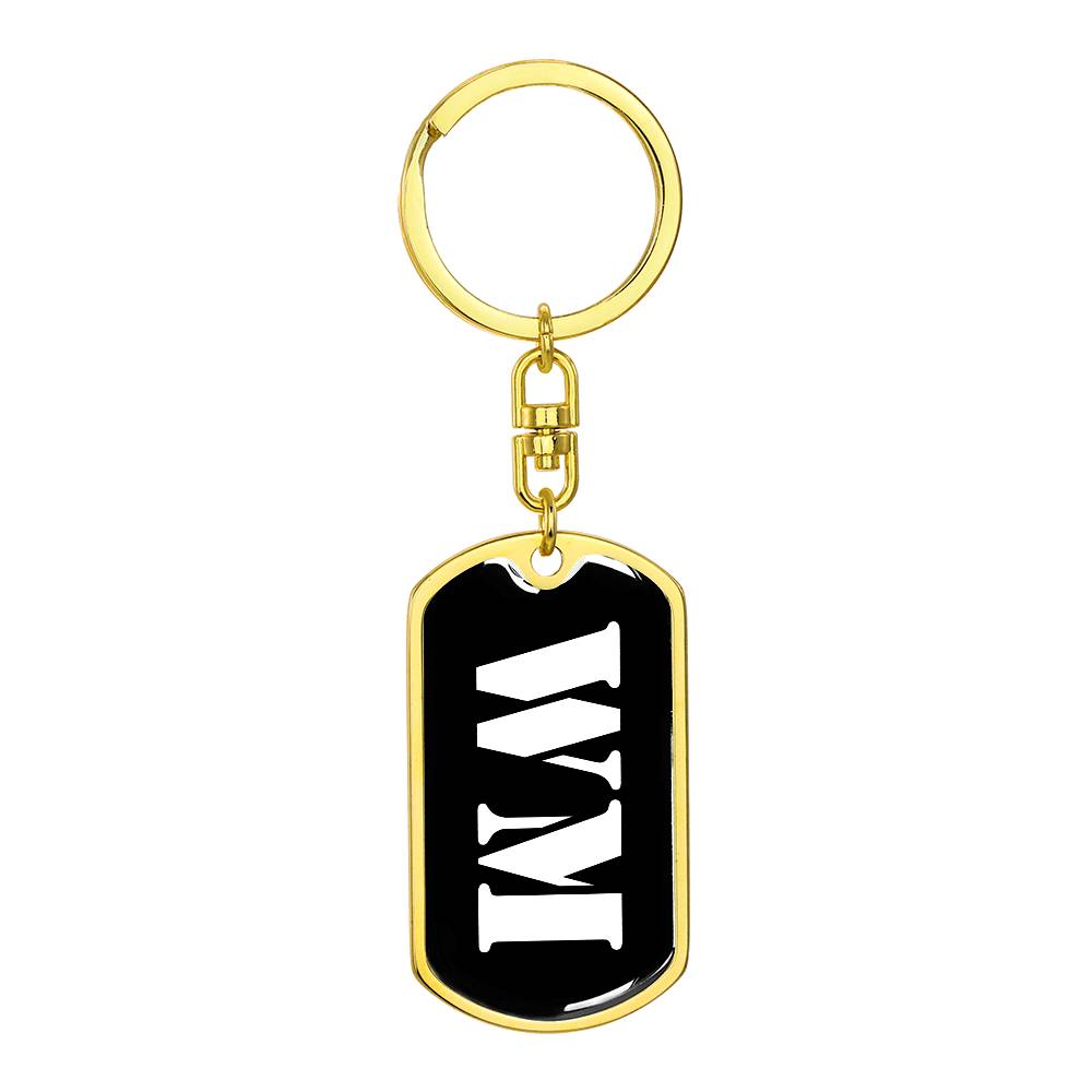 Wm v2 - Luxury Dog Tag Keychain