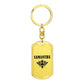 Samantha v01a - Luxury Dog Tag Keychain