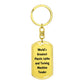 World's Greatest Plastic Lathe and Turning Machine Tender - Luxury Dog Tag Keychain