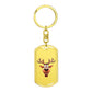Funny Reindeer Face 03 - Luxury Dog Tag Keychain
