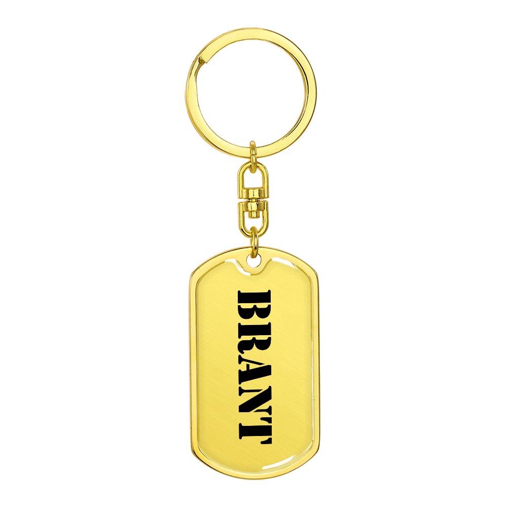 Brant - Luxury Dog Tag Keychain
