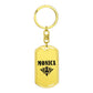 Monica v01a - Luxury Dog Tag Keychain