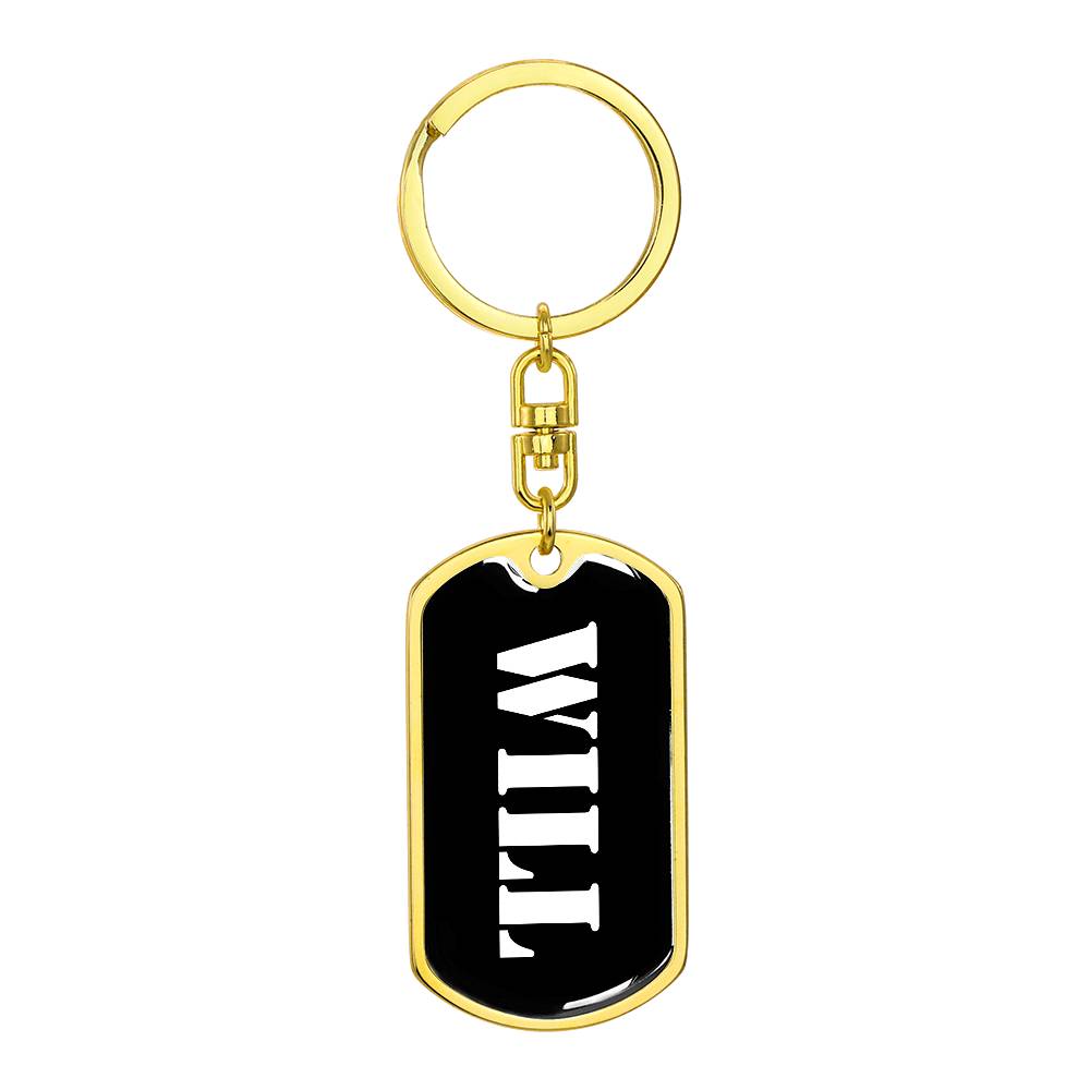 Will v2 - Luxury Dog Tag Keychain