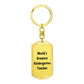 World's Greatest Kindergarten Teacher - Luxury Dog Tag Keychain