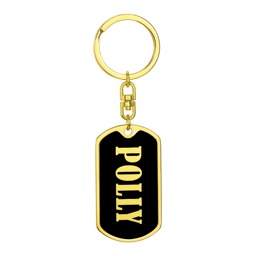 Polly v02 - Luxury Dog Tag Keychain