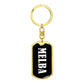 Melba v03 - Luxury Dog Tag Keychain