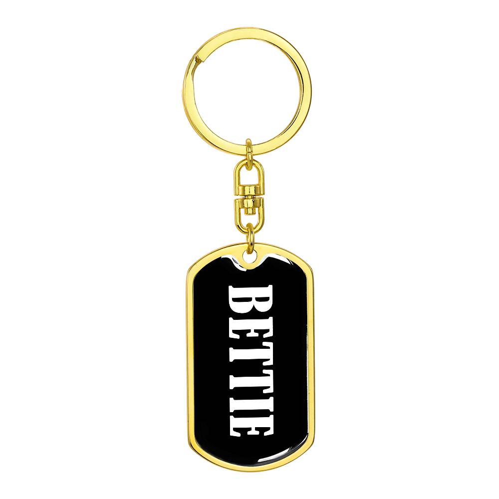 Bettie v03 - Luxury Dog Tag Keychain